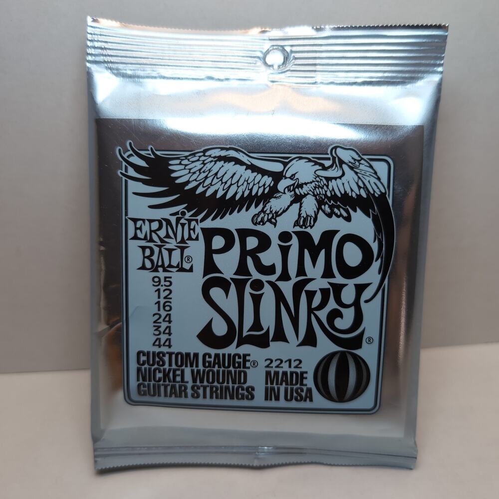 Ernie Ball 2212 Primo Slinky Nickel Wound Electric Guitar Strings 9.5-44 Gauge